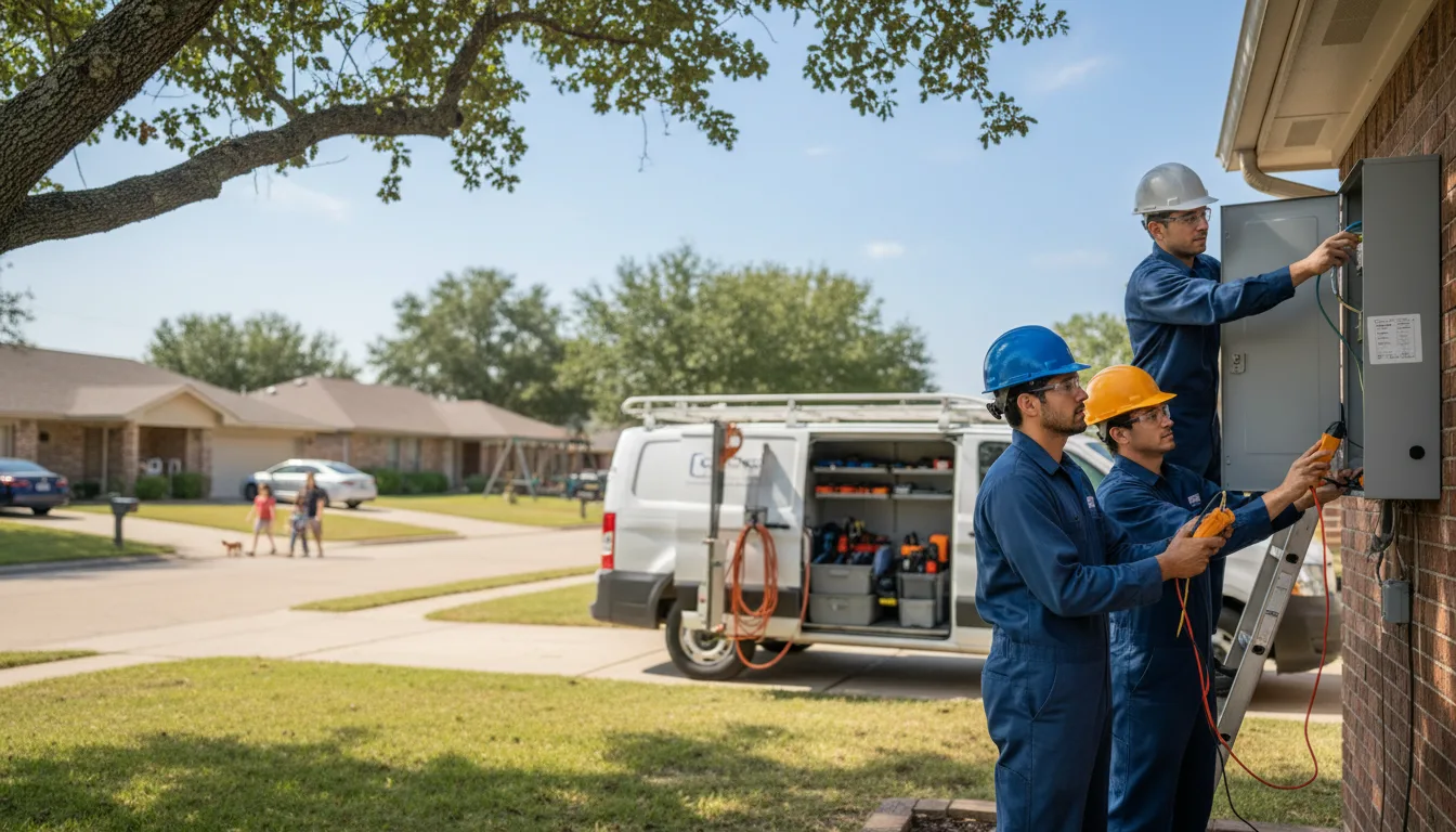 Certified electrician providing emergency electrical services in Fleming, CO